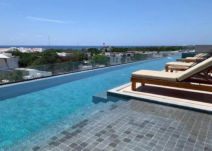 Apartamento Kaab South - Beautiful Big - Rooftop Pool Ocean View Playa del Carmen